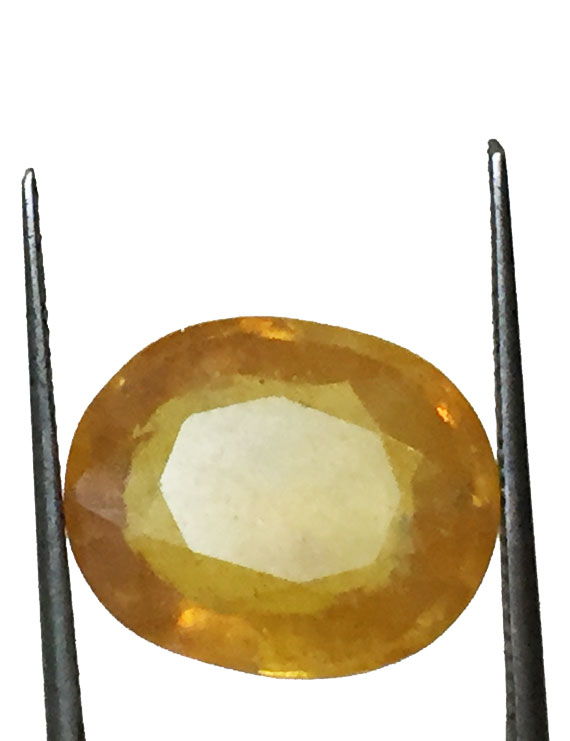 10.21 ct/11.35 ratti Natural Certified Bangkok Pukhraj/Yellow Sapphire